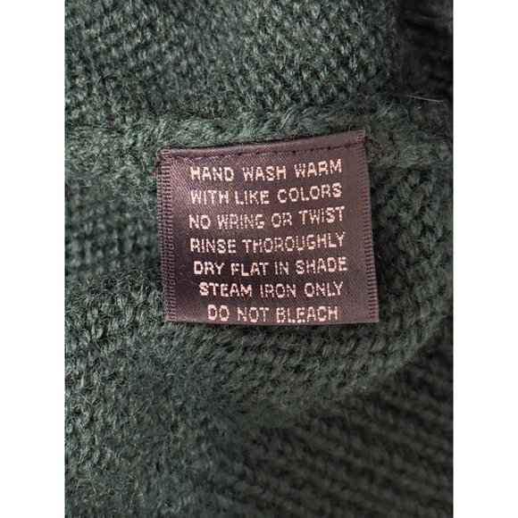 Faconnable Men's Size M Sweater Wool Vintage Designed in France Green Blue Red - Picture 6 of 6